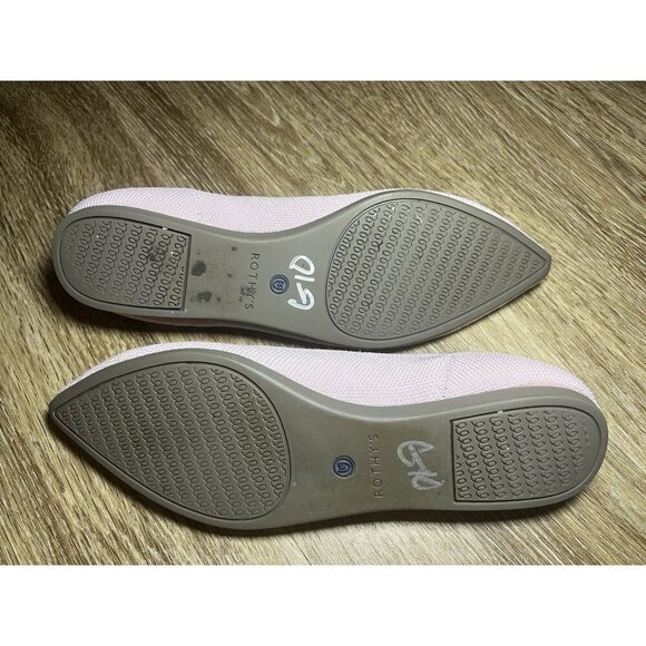 Rothy’s Pink Knit In The Point Slip On Flats Women’s Size 7.5 - Picture 5 of 6